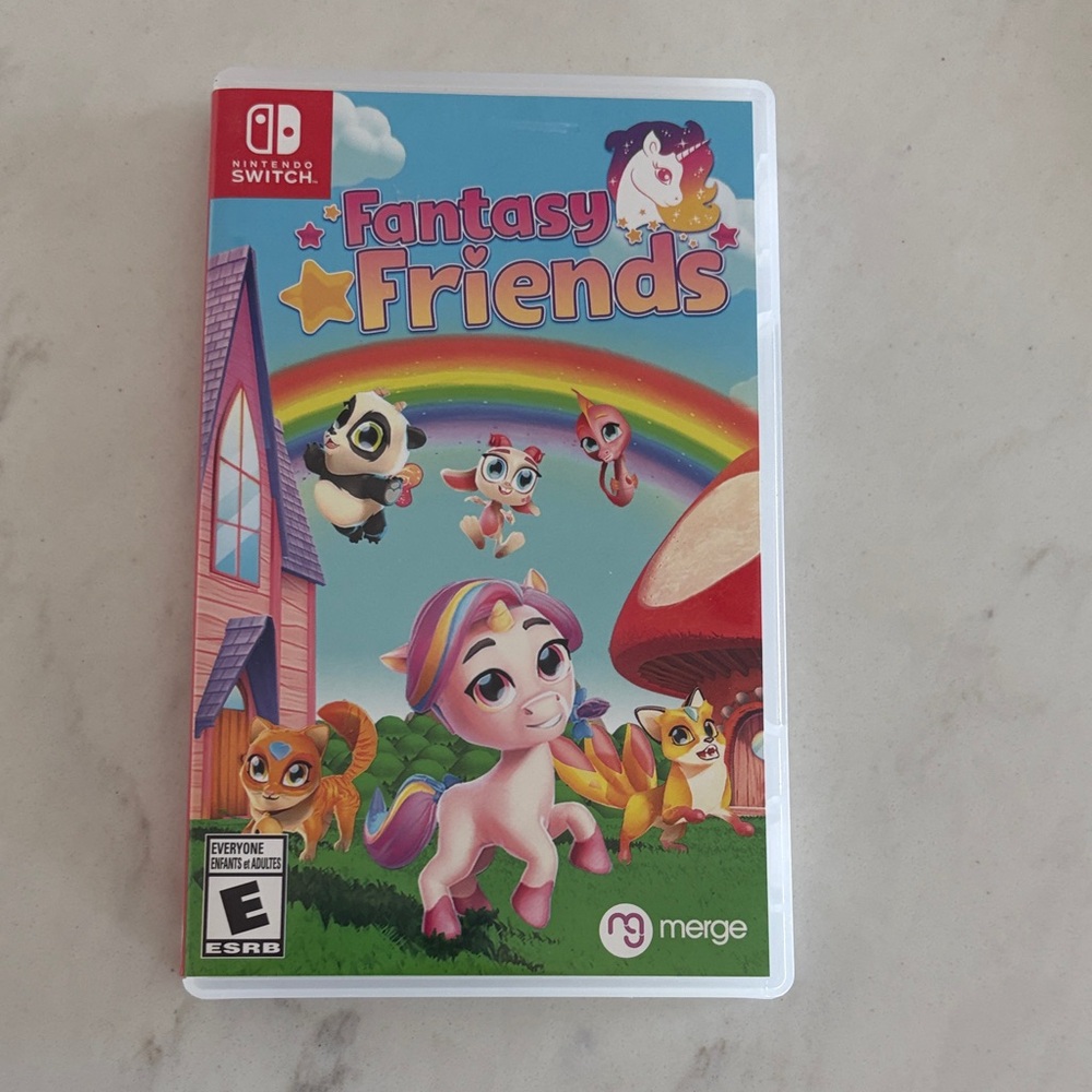 Nintendo Switch Pink & Red Fantasy Friends Game Card